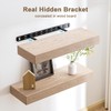2pcs Floating Shelf Bracket Heavy Duty,Decorative Floating Shelf Hardware Hidden