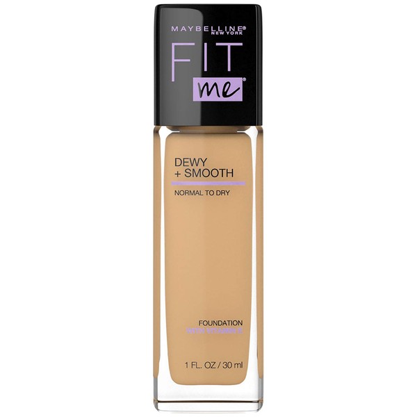 Maybelline Fit Me Dewy + Smooth Foundation, Natural Beige, 1 Fl. Oz (Pack of 1) (Packaging May Vary)