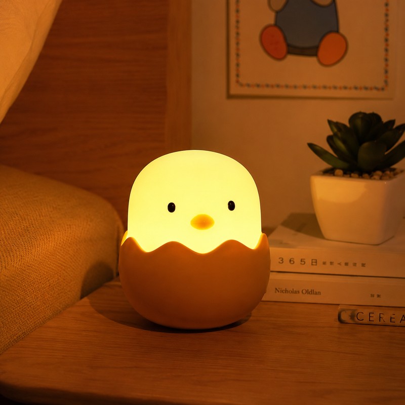 Rechargeable Chicken Night Light for Kids – Cute Touch LED