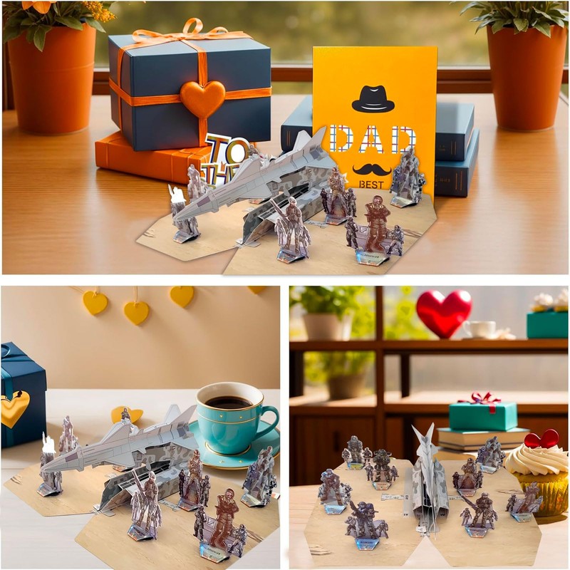 Paper Board DIY Rocket 3D Puzzle Set,Boys Age 7 8