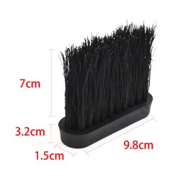Angelkiss 2Pcs Oblong Replacement Spare Hearth Brush Head Refill for Companion Sets, Acrylic, S, one Size