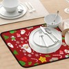 Christmas Santa Claus Dish Drying Mat - 18" x 24"