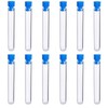 BIUTEFOR Plastic Test Tubes, Set of 12 with Lids, Jars,