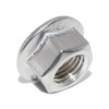 Hex Nuts M3 6 Pieces with Flange and Locking Toothing