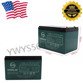 Unbranded/Generic 2 pcs 6-DZM-12 6DZM12 Battery for Electric Scooter Mower Go Kart E-Bike 24V