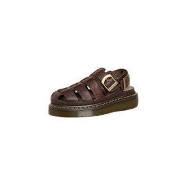 Dr. Martens Unisex Wrenlie Fisherman Sandal, Dark Brown, 9 US Men