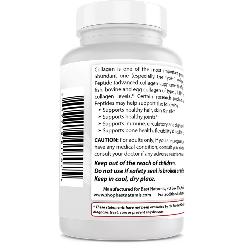 Best Naturals Multi Collagen Peptide Powder 1 Pound