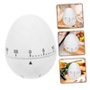 KICHOUSE 2pcs Cute Egg Shape Mechanical Kitchen Timer Countdown Timer