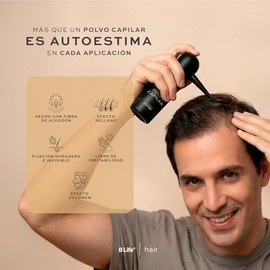 B Life Polvo Capilar Castaño Oscuro | Respuesto con 200gr | con Pigmentos Minerales | Apoyo para Calvicié y Volumen | Hair Fill Dark Brown