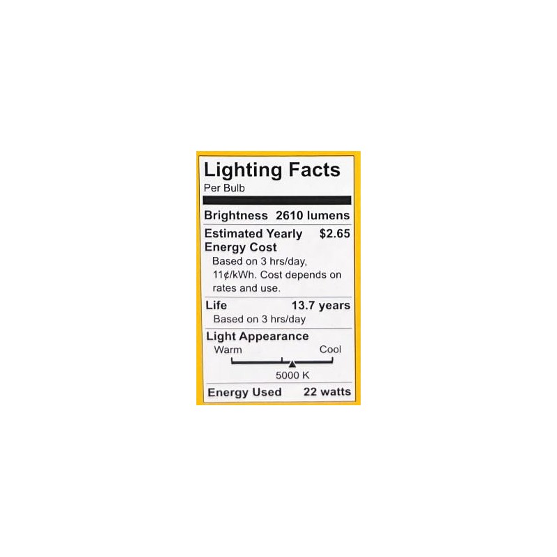 GE Ultra Bright LED A21 Light Bulb, 22 watts, 2610