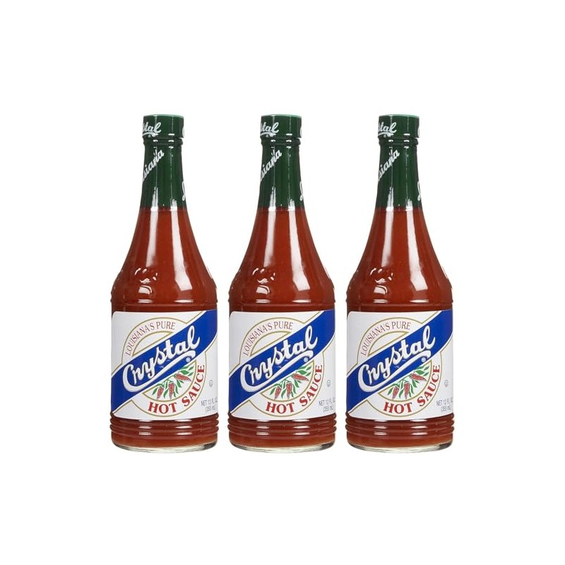 GeauxDat Cajun Favrits Crystal Hot Sauce, 12 oz., Pack of