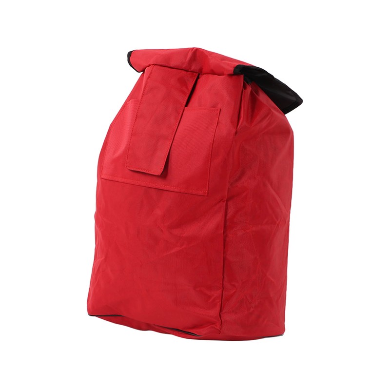 Red Folding Shopping Bag Waterproof Trolley Cart Handle Bag Reusable