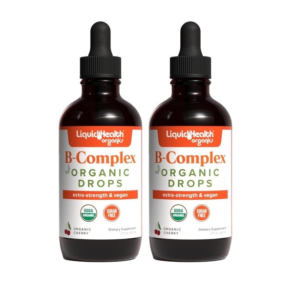 LIQUIDHEALTH Organic Vitamin B Complex for Men & Women -