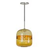 Jesco Lighting PD407-GN/BN 1-Light Line Voltage Pendant and Canopy with