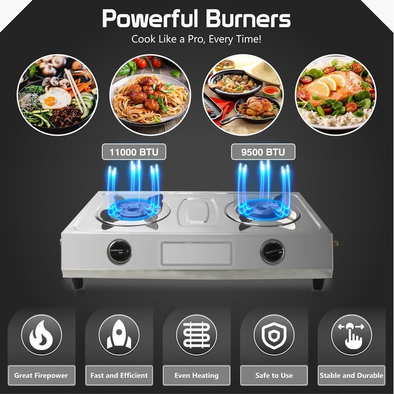 Sonret Gas Stove Double Burner , Gas Stove Burner ,