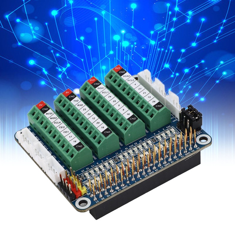 Sensor Expansion Board for 4B 3B CM4 PCF8591 LED GPIO