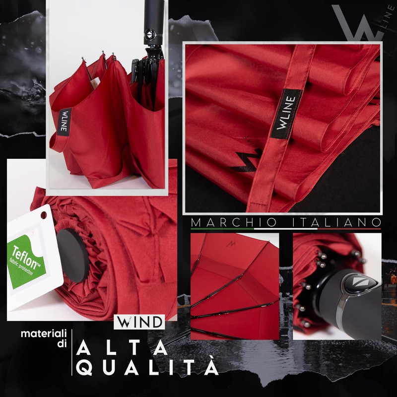 WLine Wind Mini Umbrella Folding Auto Open Close Teflon Fabric