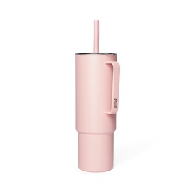 MiiR, All Day Straw Cup, 32 oz Stainless Steel, Double-Wall Vacuum Insulated Tumbler with Lid and Straw, for Cold Drinks, Cherry Blossom Pink, 32oz