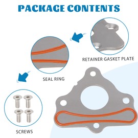 YESHMA Camshaft Retainer Thrust Plate Gasket with Bolts and Seal Cam Compatible with LS/LT Engines 4.8 5.3L 6.0L 6.2L LSX LS1 LT1 L83 L86 L87 L84 LT4 LQ4 LQ9 LS2 LS3