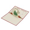 Christmas Tree with Snowflakes, Winter Landscape Christmas Card, 3D Card,