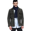 HOYAYO Bufanda clásica cálida de invierno para hombre, marino, Large