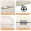 Angoily White Metal Bread Box with Lid Kitchen Bread Countertop
