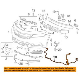 GM 20977164 HARNESS ASM-FRT OBJECT ALARM SEN WRG