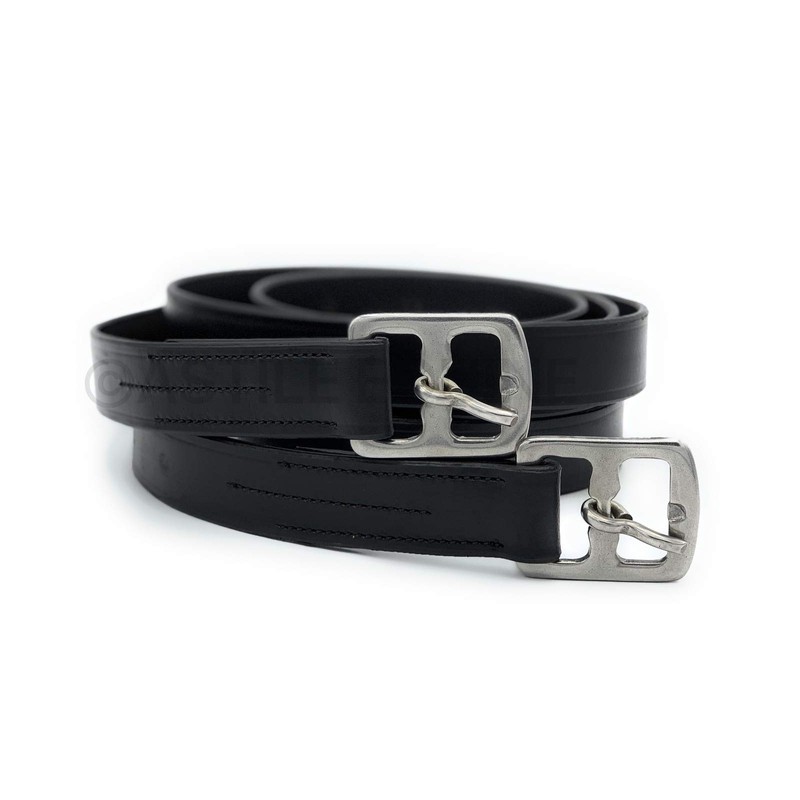 Astile Equestrian Leather Stirrup Leathers Adults Or Childs Black Brown