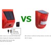 HULPPRE Solar Outdoor Motion Sensor Alarm-129db Loud Siren Lamp Noise