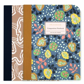AMÉLIN ARCHIVE Set of 2 Composition Notebooks 9.75" x 7.6" with 100 Lined Pages (Chimie Des Fleurs/Arp)