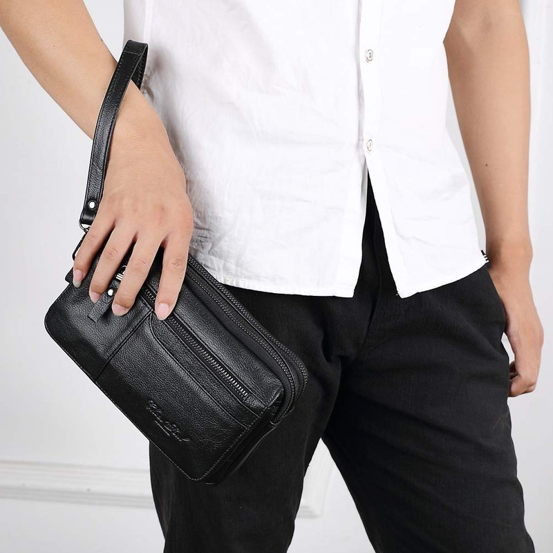 Meigardass Clutch Bag, Men's, Second Bag, Genuine Leather, Popular, Clutch