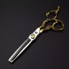 Remmar Co Set 2 Tijeras 6 Pulgadas Estilista Barbero Dorado