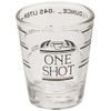 Fox Run Measurment Shot Glass, 2 x 2 x 2.25