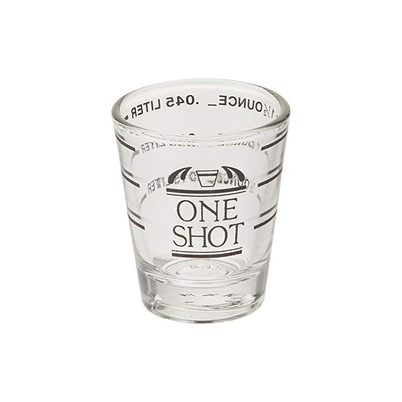 Fox Run Measurment Shot Glass, 2 x 2 x 2.25