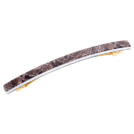 France Luxe Kona Long and Skinny Barrette - Snake Silver