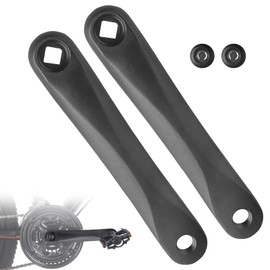 HTTYHT Pack of 2 Bicycle Crank Arm 170 mm Aluminium Alloy Crank Arm for BBS01 BBS02 BBS01B BBS02B BBS-HD Rhombic Hole Crank Black Crank Replacement Accessories for Mid Motor Electric Bicycle Mountain