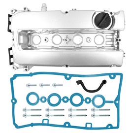 Upgraded Aluminum Engine Valve Cover Kit, Compatible with Chevy Cruze 2011-2016, Sonic 2012-2018, Trax 2013-2020, Aveo Aveo5 2009-2011, 2008 Astra, 2009-2010 G3 G3 Wave, Replace# 55558673, 55564395