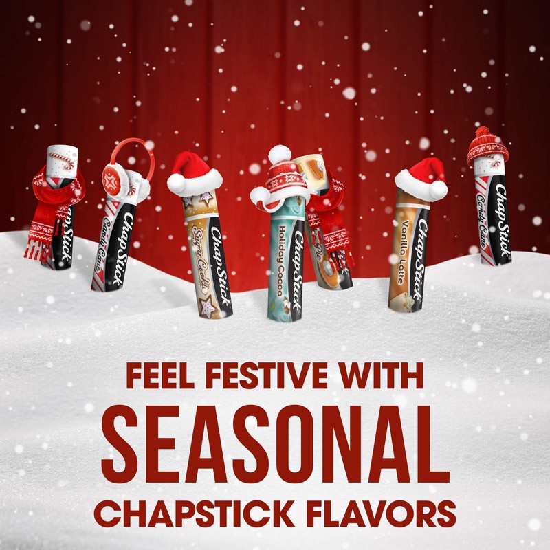 ChapStick Holiday Hot Chocolate, Candy Cane and Sugar Cookie Lip