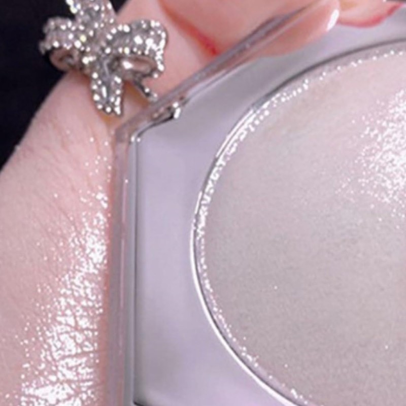 KARLOR Face Highlighter Palette, Shimmer Glitter Bronzer Makeup, Pealen White