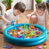 NIPLOOOW Pool Fishing Toys Games, Water Table Bathtub Toy with