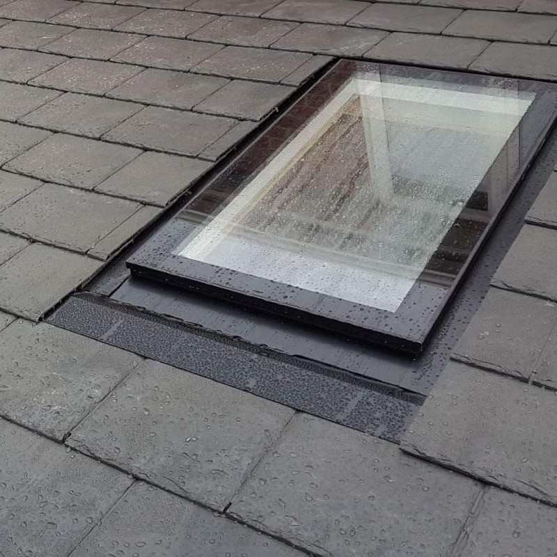 Brown Enviro Tile Slate Roof Lightweight Synthetic Plastic Roofing Conservatory