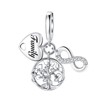 BIZK Women's Charm Pendant for Bracelet 925 Sterling Silver Charm