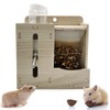 IYOIYA Hamster Automatic Feeder, Water Supply, 2-in-1 Water Tank, Cage,