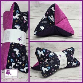 Leseknochen Nackenkissen (Dark Unicorn) bequem und waschbar! Handgestopft und gen√§ht in Deutschland - Nutzbar als Nackenrolle Kissen Nackenrolle