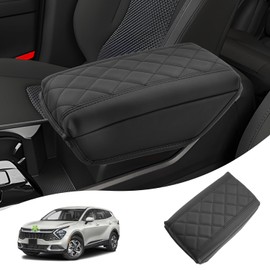 Ruiya 2025 Sportage Armrest Cover,for Kia Sportage Accessories Soft Comfy Thicken Center Console Cover Armrest Lid Cover Compatible with 2023 2024 2025 Kia Sportage(NOT Fit for Manual Version)