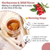FullChea - Rose Hips Tea Bags, 50 Teabags Rosehip Tea,