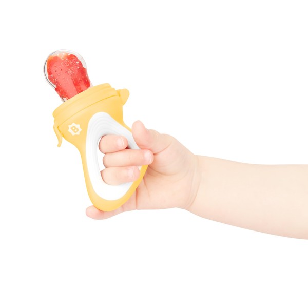 Badabulle Baby Fruit Teat with Protective Cap, Ergonomic Handle, Relieves