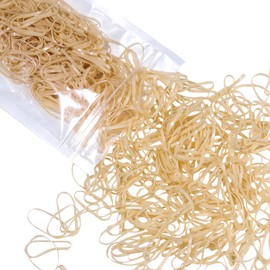 Teenitor Hair Tie, Elastics for Hair, 300pcs, Beige