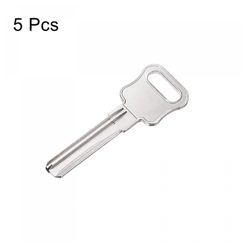sourcing map Key Blanks 35 mm Length 2 Slots Brass