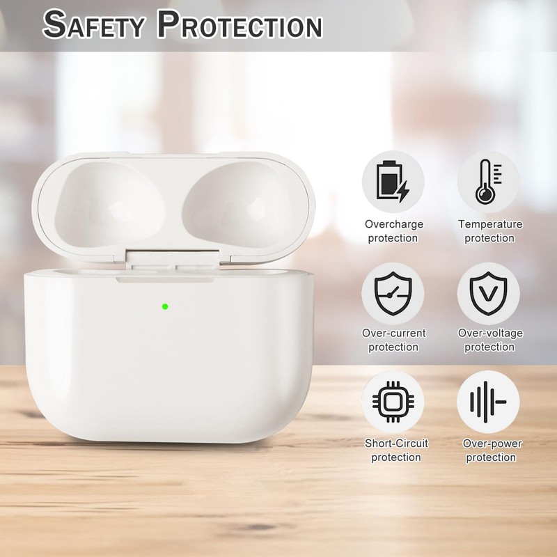 Wireless Charging Case Replacement Compatible with AirPods 3rd Generation, Charger